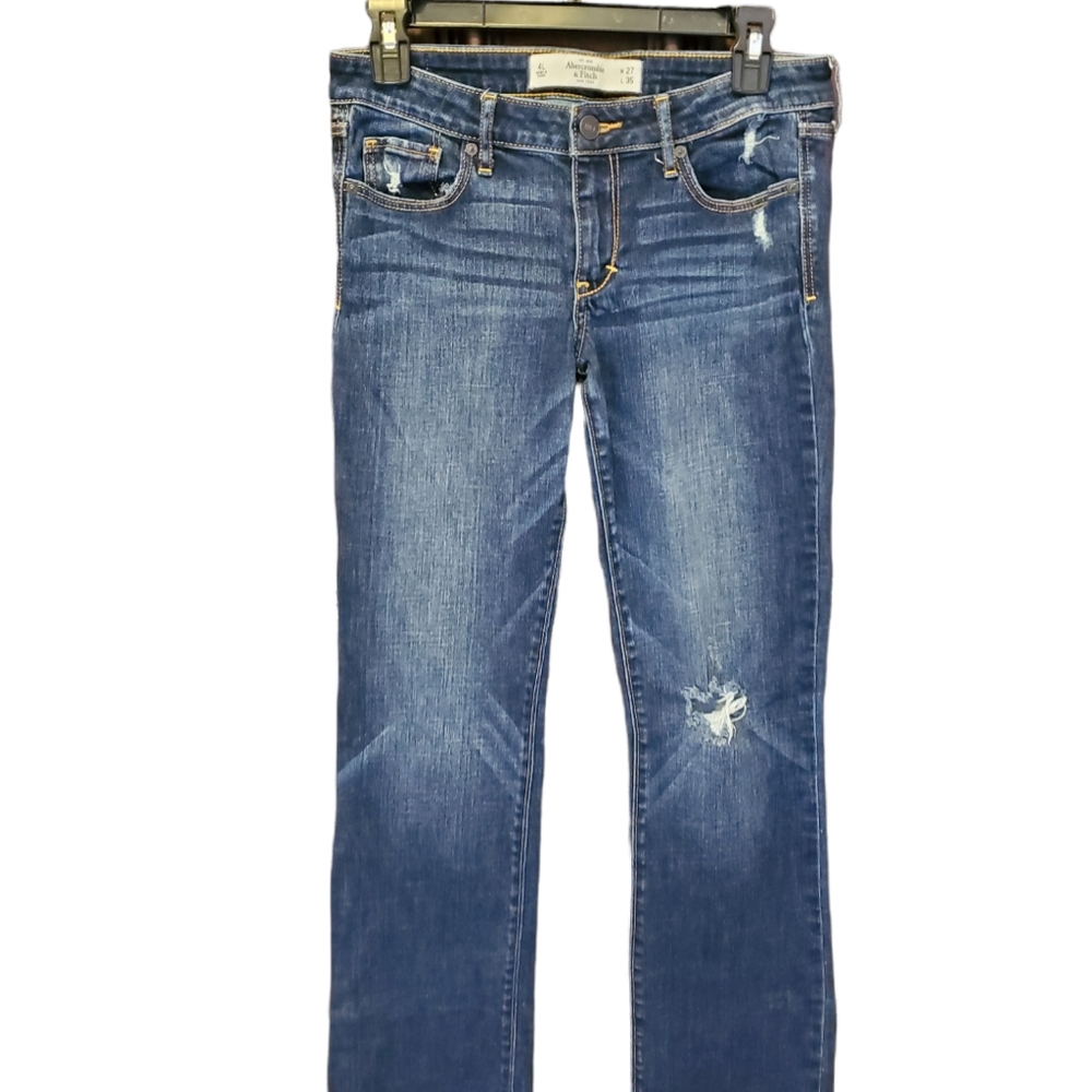 Abercrombie & Fitch "The A& F Boot" Jeans Size 4 Long - Picture 1 of 7